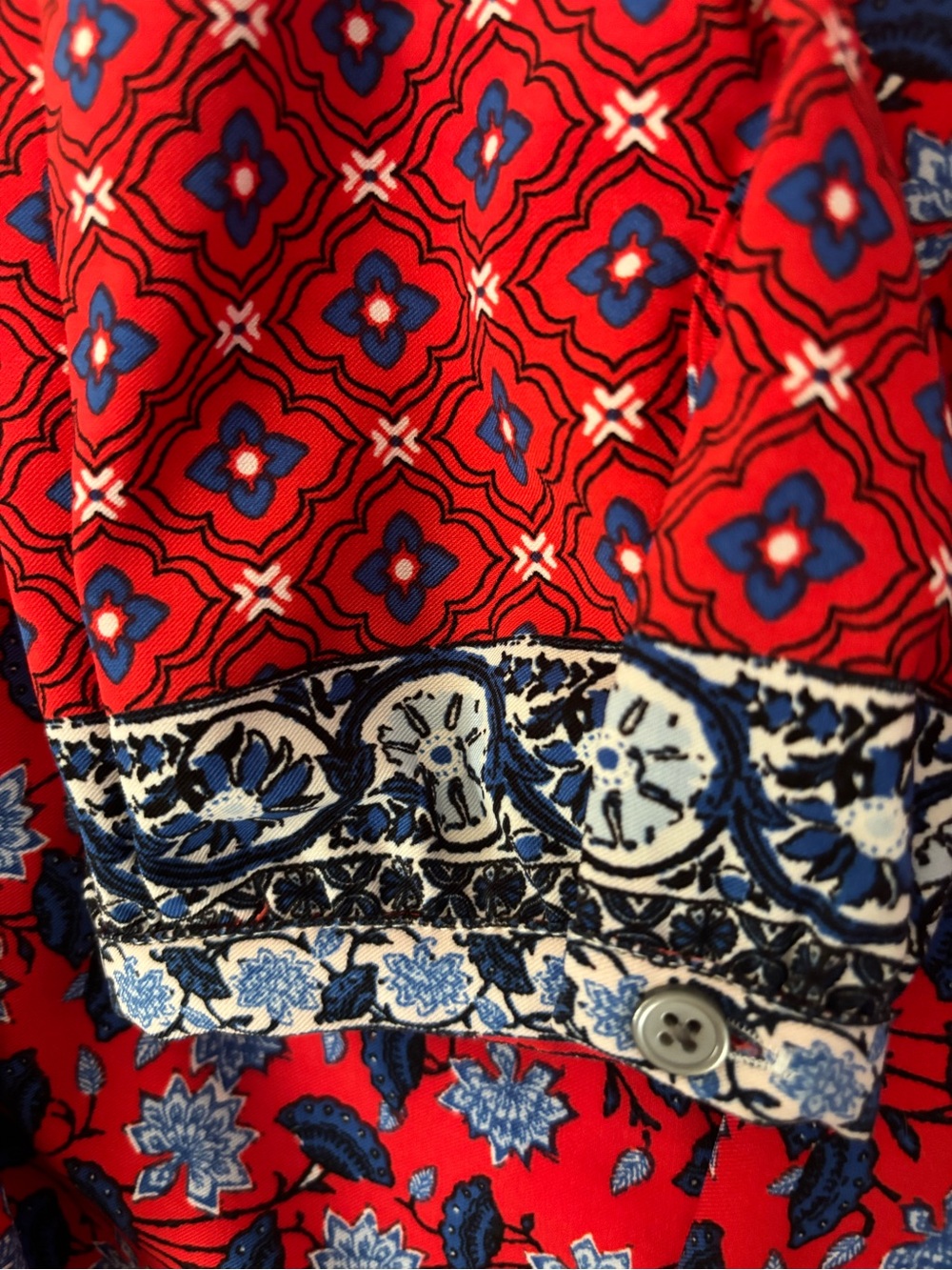 LOFT Floral Tie Waist Shift Dress Small Boho Long Sleeve NWOT - Picture 5 of 8